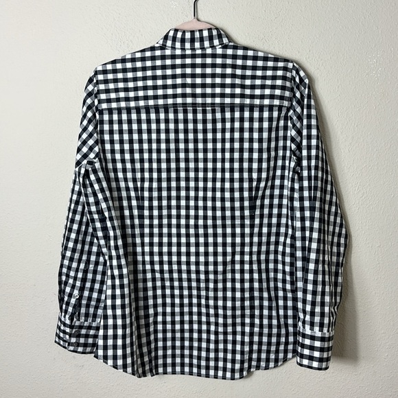 J. Crew Gingham Black White Button Down Shirt size Small - Picture 4 of 12